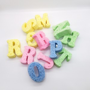 Zestaw gąbki prysznicowej naturalna gąbka celulozowa dla dzieci masaż ciała naturalna gąbka złuszczająca do kąpieli morskiej